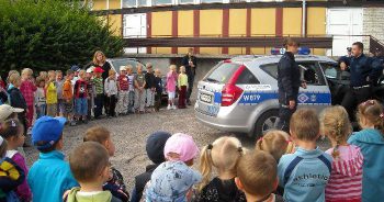 Policjanci w przedszkolu