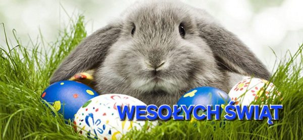 Skacze zajączek po lesie i świąteczne życzenia Wam niesie…